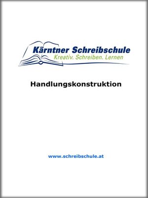 cover image of Handlungskonstruktion
